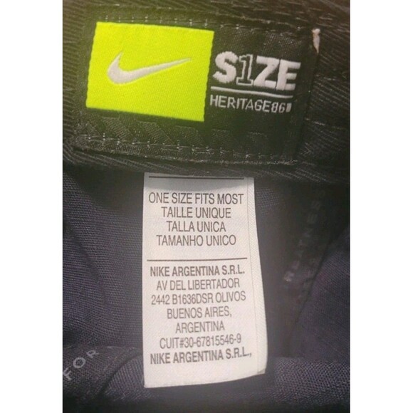 HTF Nike LeBron James Heritage86 Hat Cap Black Strapback Swoosh Akron OH STRIVE - Picture 6 of 7